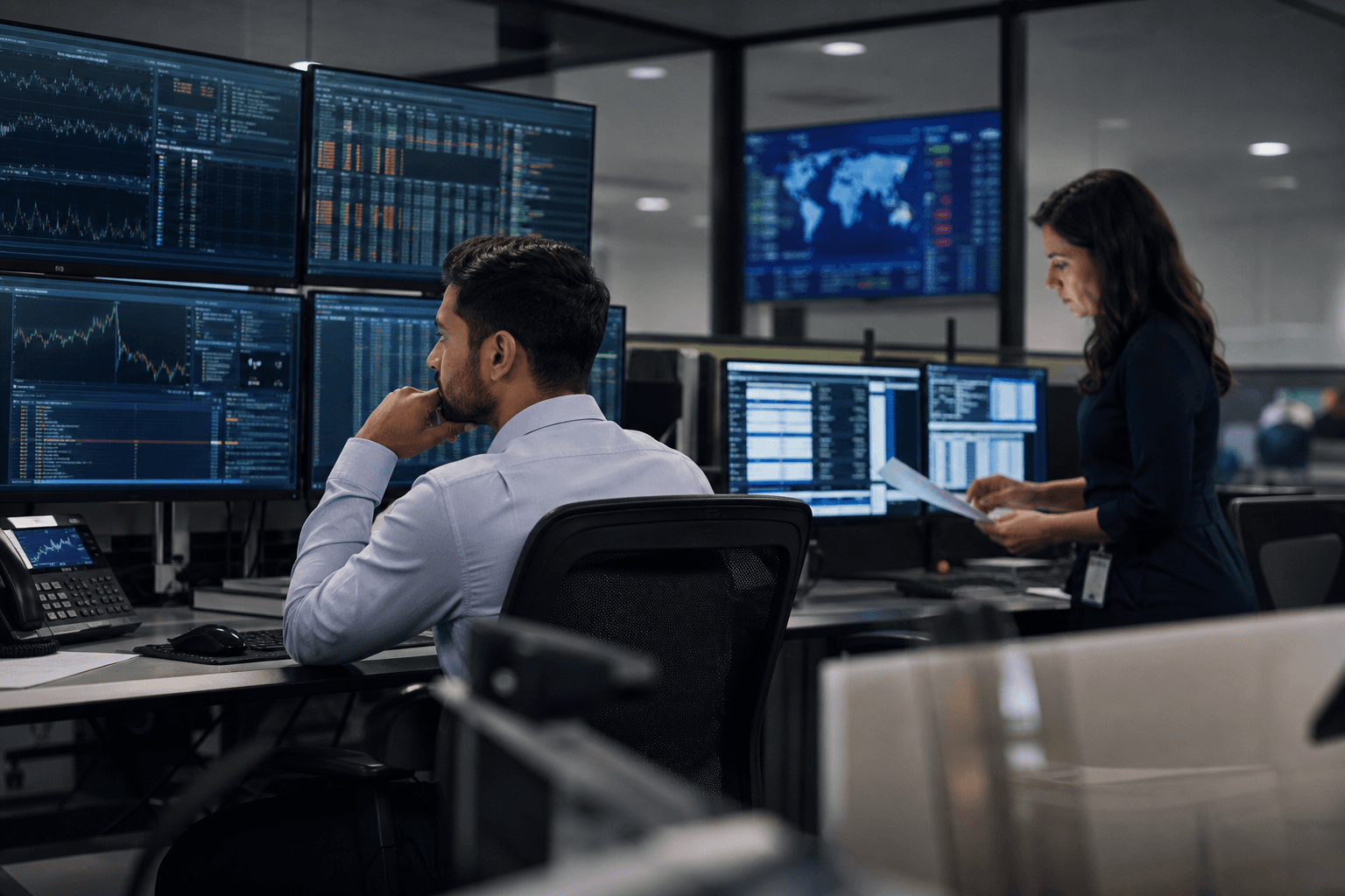Banking & Financial Services professionals coordinating workforce and operations priorities