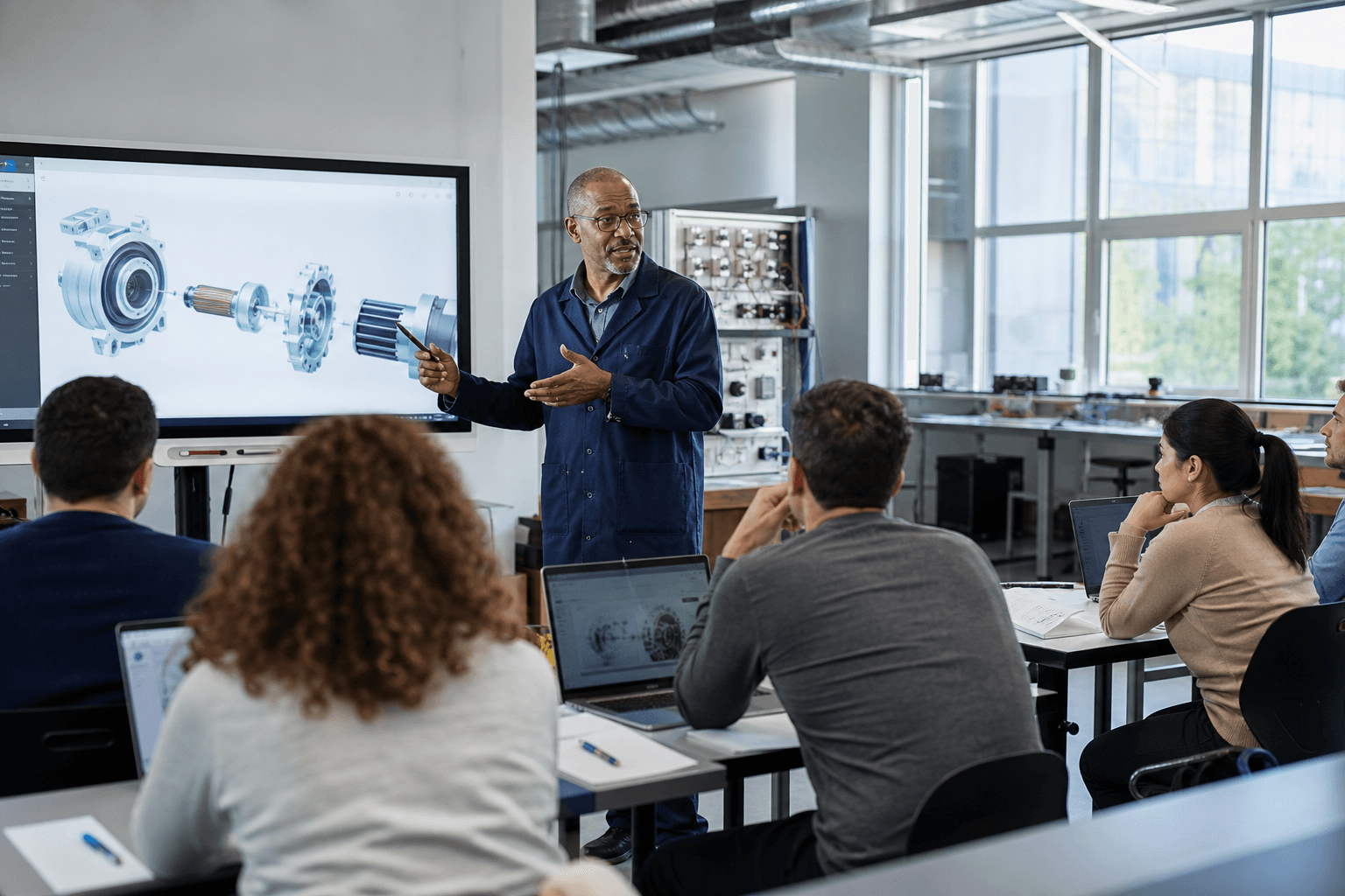 Education professionals coordinating workforce and operations priorities