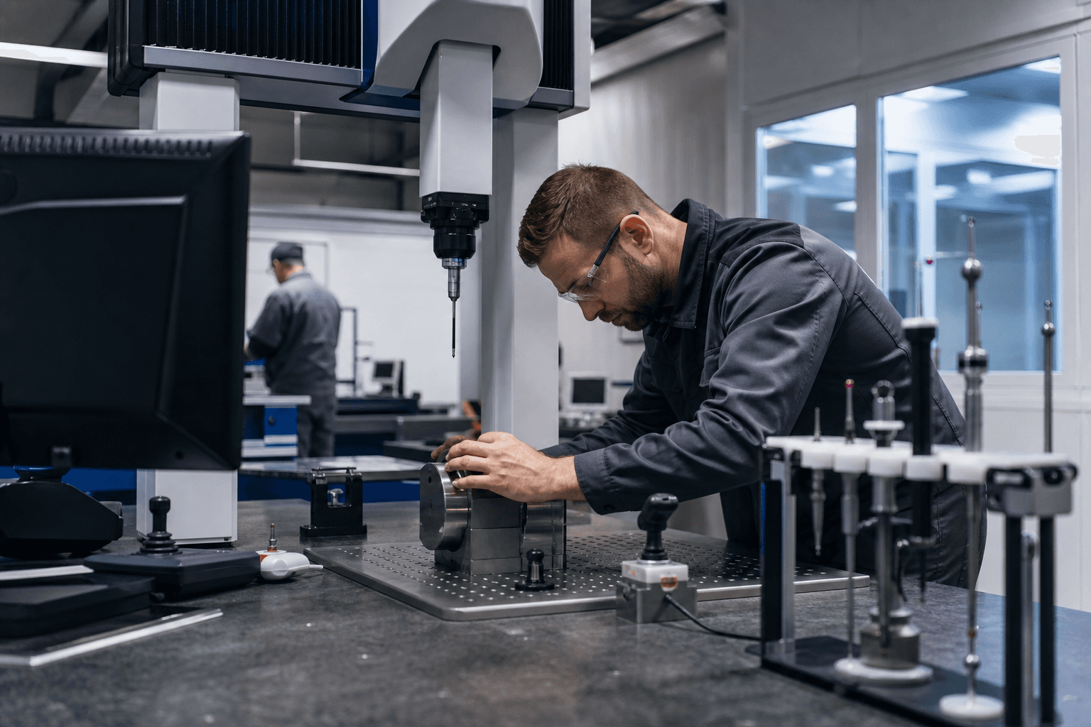 Manufacturing professionals coordinating workforce and operations priorities