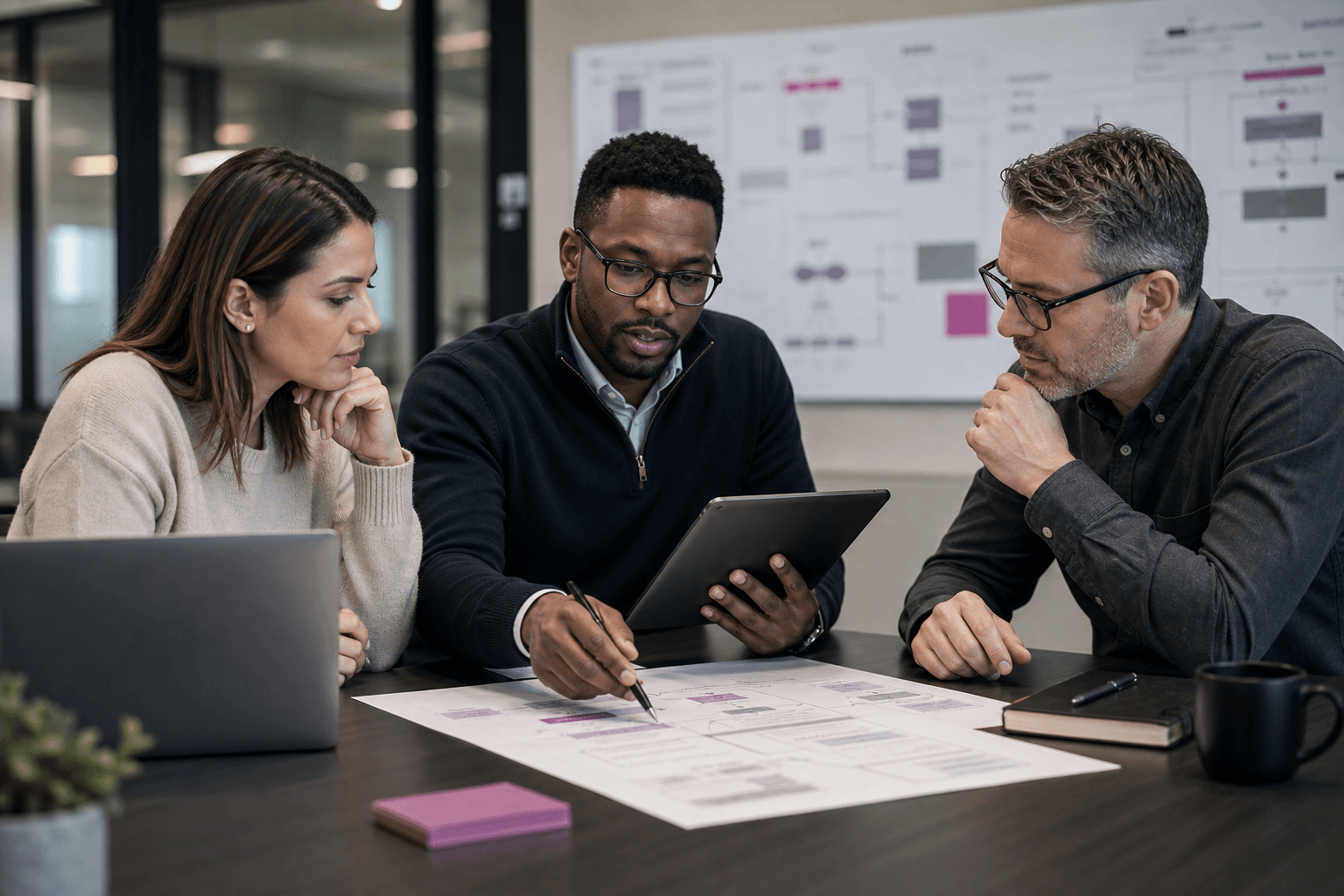 Transformation Services delivery team collaborating on client work